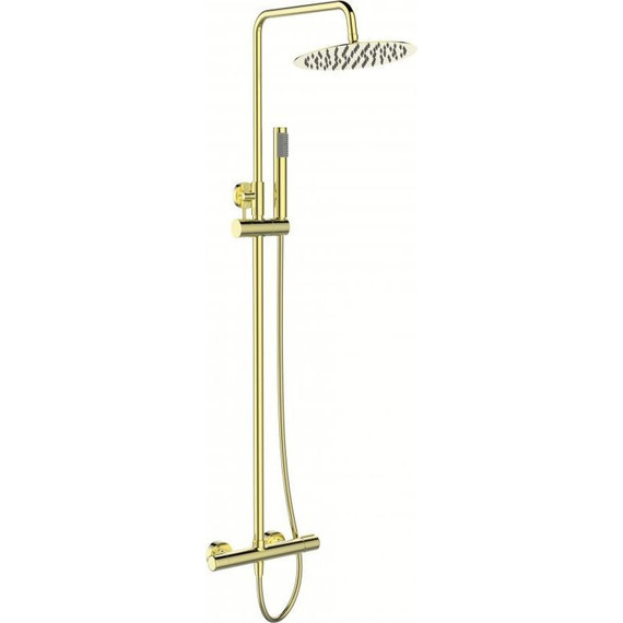 Душевая стойка BelBagno UNO-DOCM-ORO, золото, Цвет производителя: золото фото 