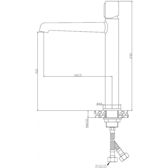 Смеситель для раковины высокий BelBagno UNO-LMC-ORO-W0, золото, Цвет производителя: золото - 2 Смеситель для раковины высокий BelBagno UNO-LMC-ORO-W0, золото, Цвет производителя: золото фото 2