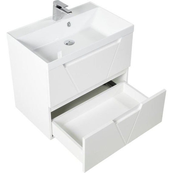 Тумба подвесная с раковиной BelBagno VITTORIA-700-2C-SO-BO-P 70 см, Bianco Opaco - 4 Тумба подвесная с раковиной BelBagno VITTORIA-700-2C-SO-BO-P 70 см, Bianco Opaco фото 4