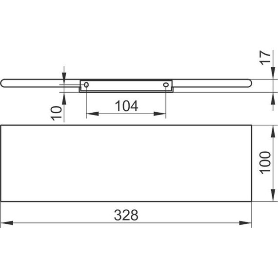 Полка Keuco Edition 400 11558170000, цвет серебристый - 4 Полка Keuco Edition 400 11558170000, цвет серебристый фото 4