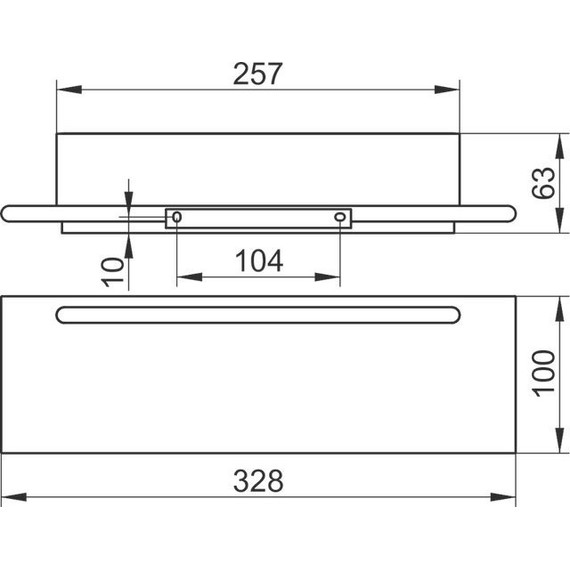 Полка Keuco Edition 400 11559170000, цвет серебристый - 11 Полка Keuco Edition 400 11559170000, цвет серебристый фото 11