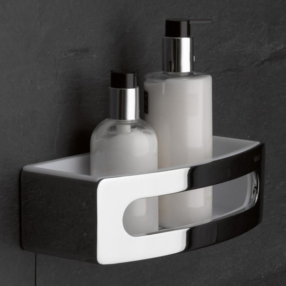 Полка Keuco Elegance 11658010000, цвет хром/белый - 3 Полка Keuco Elegance 11658010000, цвет хром/белый фото 3