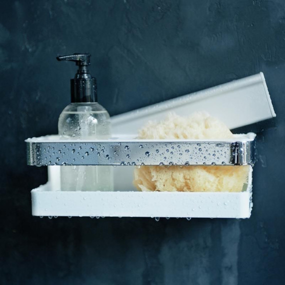 Полка Keuco Moll 12759010000, цвет хром/белый - 4 Полка Keuco Moll 12759010000, цвет хром/белый фото 4