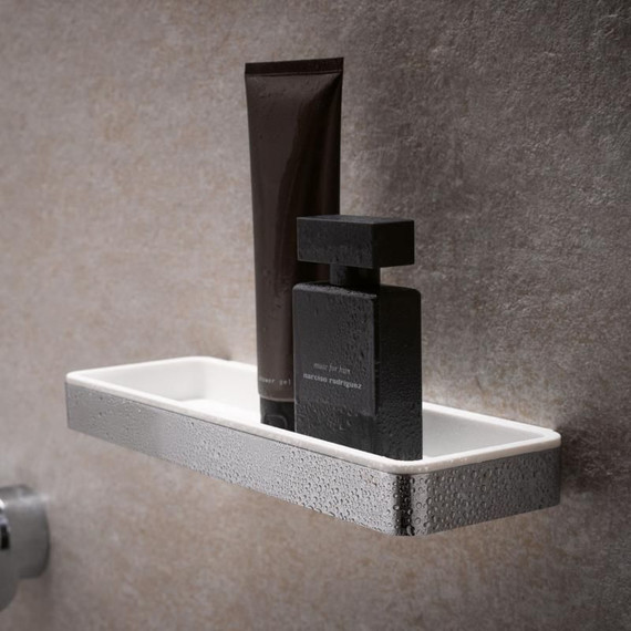 Полка Keuco Plan 14958010051, цвет хром/белый - 2 Полка Keuco Plan 14958010051, цвет хром/белый фото 2