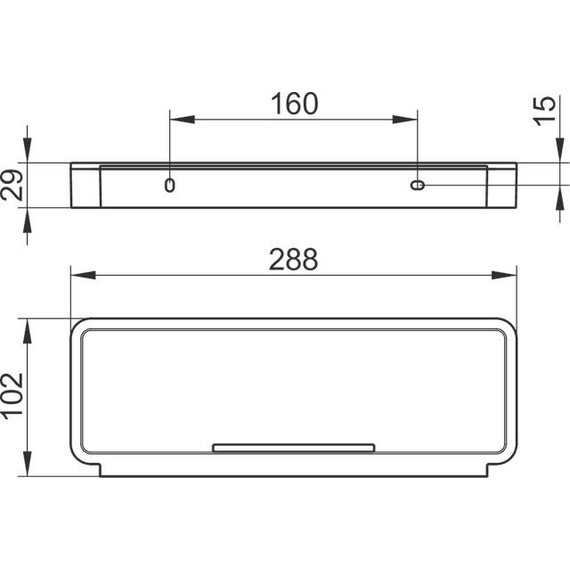 Полка Keuco Plan 14958010038, цвет хром/светло-серый - 2 Полка Keuco Plan 14958010038, цвет хром/светло-серый фото 2