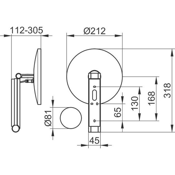 Зеркало косметическое настенное Keuco ILook_Move 17612019002 фото 3