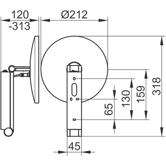 Зеркало косметическое настенное Keuco ILook_Move 17612019004 фото 3