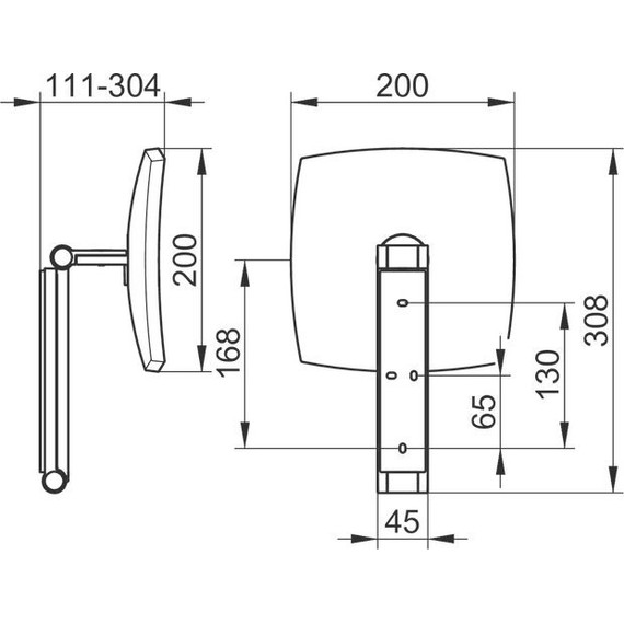 Зеркало косметическое настенное Keuco ILook_Move 17613010000 фото 6