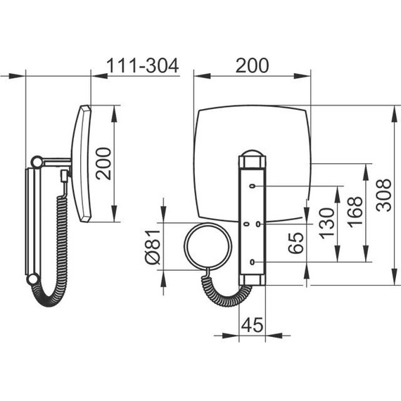 Зеркало косметическое настенное Keuco ILook_Move 17613019000 фото 5