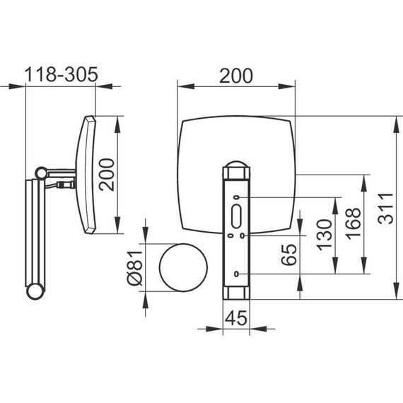 Зеркало косметическое настенное Keuco ILook_Move 17613019002 фото 3