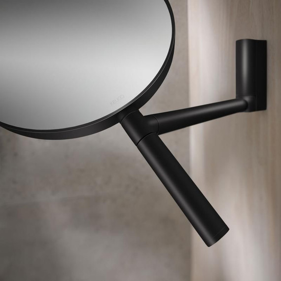 Зеркало косметическое настенное Keuco Plan 17649370002, цвет чёрный матовый фото 7