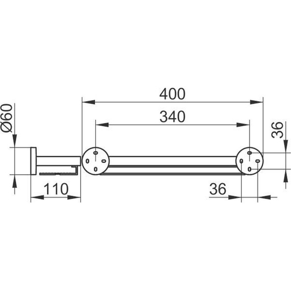 Полка Keuco Edition 90 40 см 19058010000 фото 6