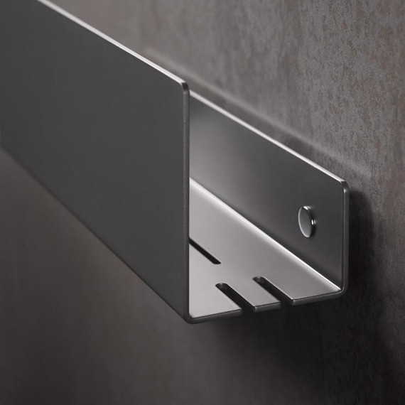 Полка Keuco Seifenkorbe 24952370000, цвет чёрный матовый - 6 Полка Keuco Seifenkorbe 24952370000, цвет чёрный матовый фото 6