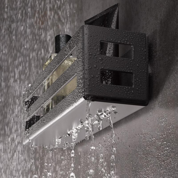 Полка Keuco Seifenkorbe 24954370000, цвет чёрный матовый - 5 Полка Keuco Seifenkorbe 24954370000, цвет чёрный матовый фото 5