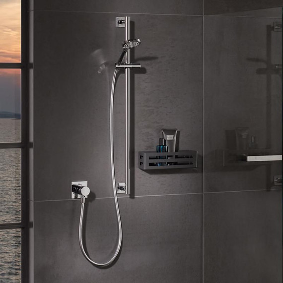 Полка Keuco Seifenkorbe 24954370000, цвет чёрный матовый - 7 Полка Keuco Seifenkorbe 24954370000, цвет чёрный матовый фото 7