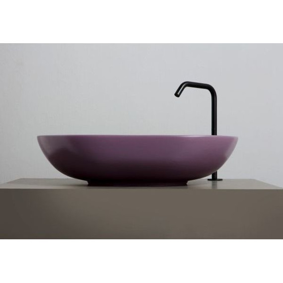 Раковина-чаша White Ceramic Balisong 60 см W0807PL, сливовый матовый фото 3