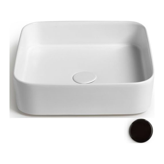 Раковина-чаша White Ceramic Blade 40 см W050705, черный матовый фото 