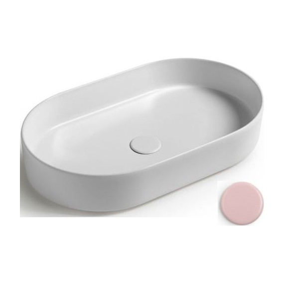 Раковина-чаша White Ceramic Blade 60 см W0527PK, розовый матовый фото 
