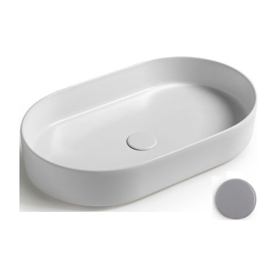 Раковина-чаша White Ceramic Blade 60 см W0527FM, серый матовый фото 