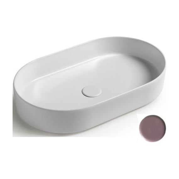 Раковина-чаша White Ceramic Blade 60 см W0527PL, сливовый матовый фото 