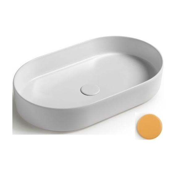 Раковина-чаша White Ceramic Blade 60 см W0527OC, оранжевый матовый фото 