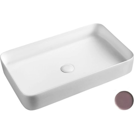 Раковина-чаша White Ceramic Blade 65 см W0517PL, сливовый матовый фото 