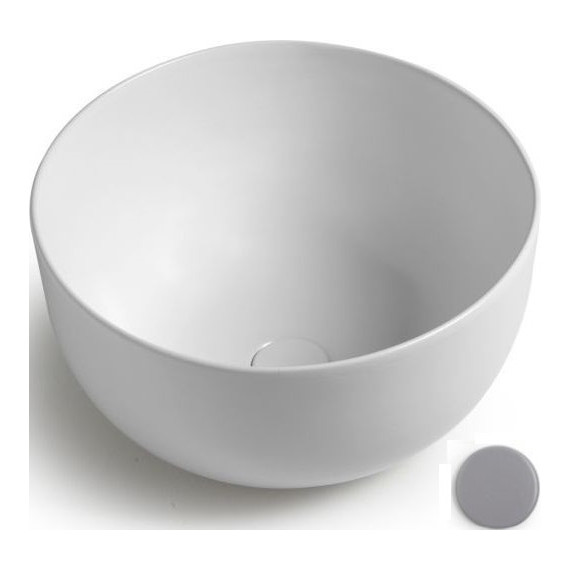 Раковина-чаша White Ceramic Dome 44 см W0307FM, серый матовый фото 