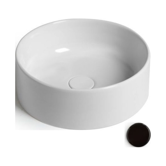 Раковина-чаша White Ceramic Slim 40 см W014705, черный матовый фото 