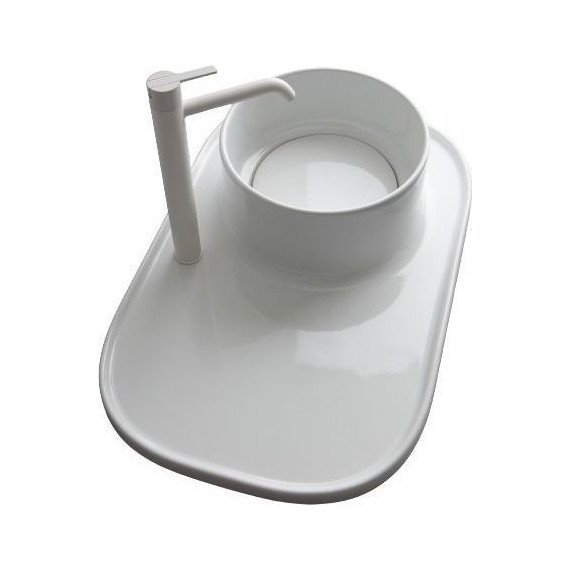 Раковина-чаша со столешницей White Ceramic Upper 70 см W300701 фото 
