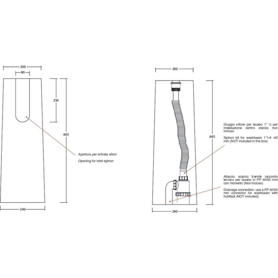 Пьедестал White Ceramic Was W100801 фото 2