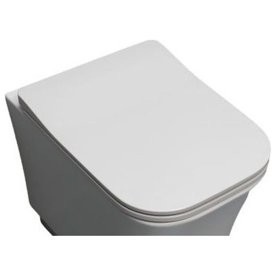 Сиденье с крышкой для унитаза White Ceramic Idea микролифт WC100S01SL фото 