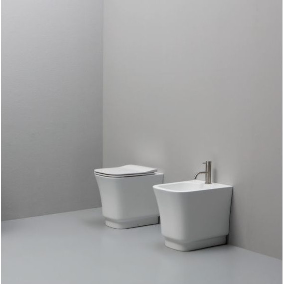 Унитаз приставной безободковый White Ceramic Idea W1000101 фото 2