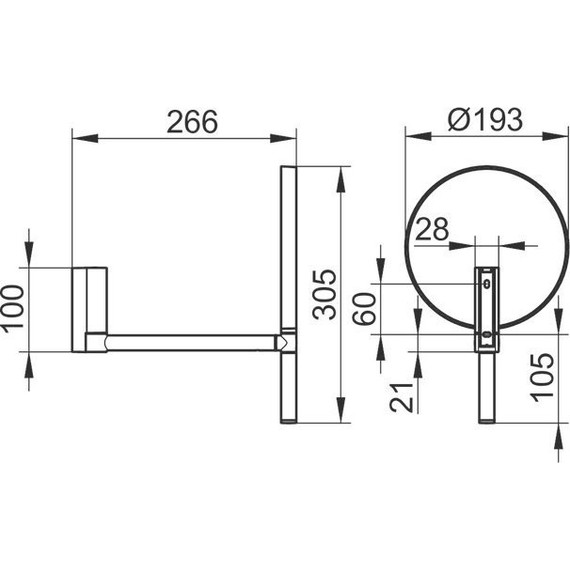 Зеркало косметическое настенное Keuco Plan 17649010002 - 12 Зеркало косметическое настенное Keuco Plan 17649010002 фото 12