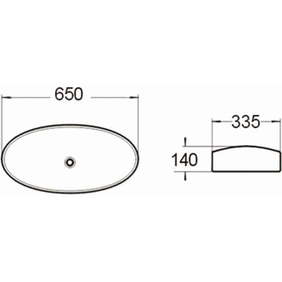 Раковина-чаша SantiLine 65 см SL-1073 фото 2