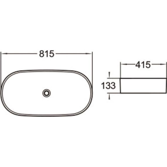 Раковина-чаша SantiLine 81 см SL-1079 фото 2