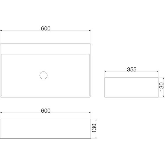 Раковина-чаша SantiLine 60 см SL-1093 фото 2