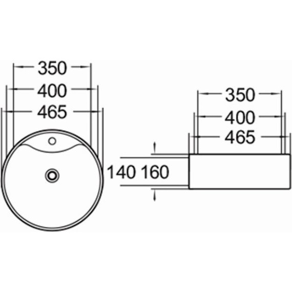 Раковина-чаша SantiLine 46 см SL-1069MB, черный матовый фото 2