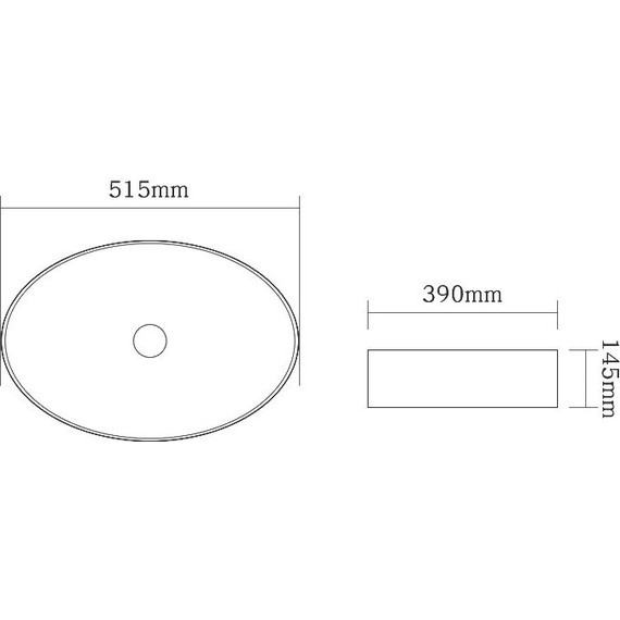 Раковина-чаша SantiLine 51 см SL-1104MB, черный матовый фото 2
