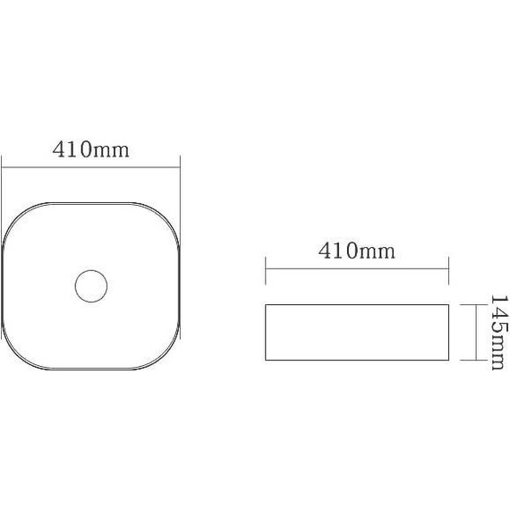Раковина-чаша SantiLine 41 см SL-1106MB, черный матовый фото 2