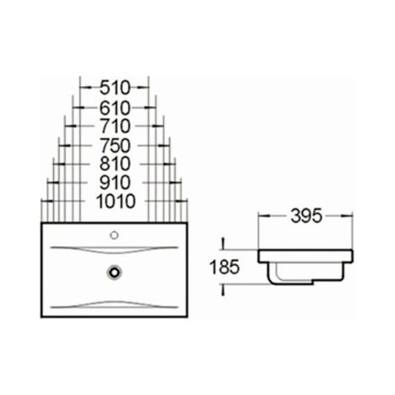 Раковина врезная на столешницу SantiLine 71 см SL-2101 (70) - 2 Раковина врезная на столешницу SantiLine 71 см SL-2101 (70) фото 2