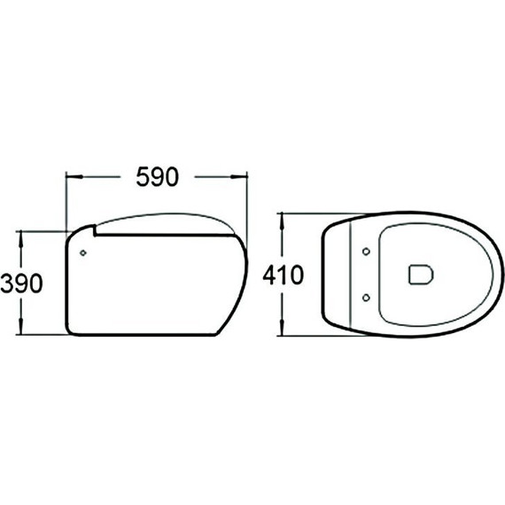 Унитаз подвесной SantiLine SL-5001 с крышкой микролифт фото 2
