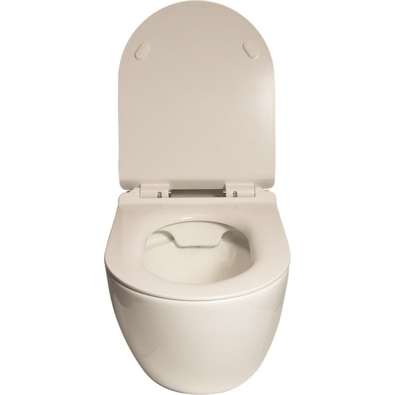 Унитаз подвесной безободковый SantiLine SL-5002 с крышкой микролифт фото 3