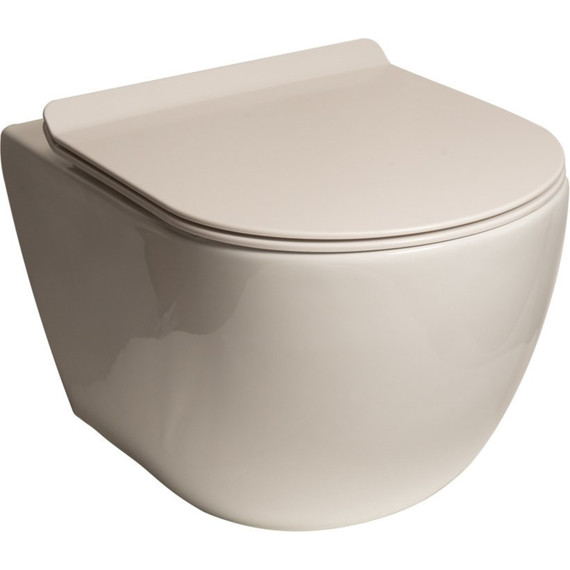 Унитаз подвесной безободковый SantiLine SL-5002 с крышкой микролифт фото 4