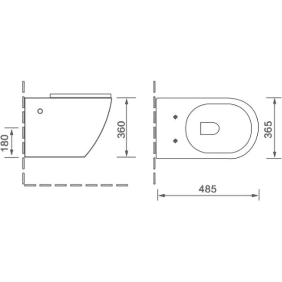 Унитаз подвесной безободковый SantiLine SL-5005MRB с крышкой микролифт, под мрамор, Цвет производителя: под мрамор фото 4