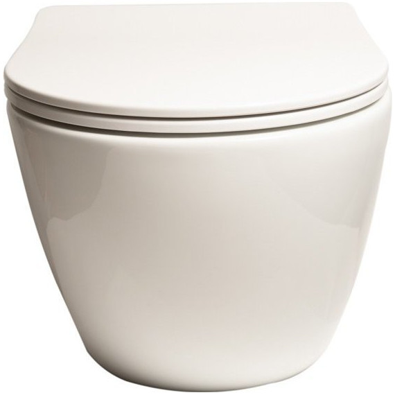 Унитаз подвесной безободковый SantiLine SL-5005 с крышкой микролифт, Цвет производителя: белый - 3 Унитаз подвесной безободковый SantiLine SL-5005 с крышкой микролифт, Цвет производителя: белый фото 3