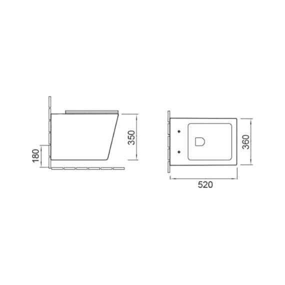 Унитаз подвесной безободковый SantiLine SL-5007 с крышкой микролифт, Цвет производителя: белый - 7 Унитаз подвесной безободковый SantiLine SL-5007 с крышкой микролифт, Цвет производителя: белый фото 7