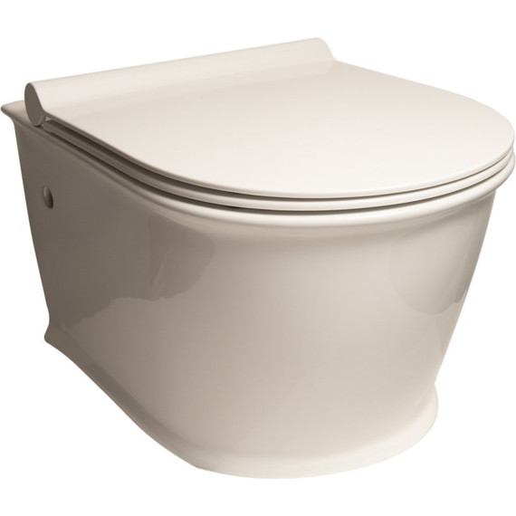 Унитаз подвесной безободковый SantiLine SL-5009 с крышкой микролифт фото 2