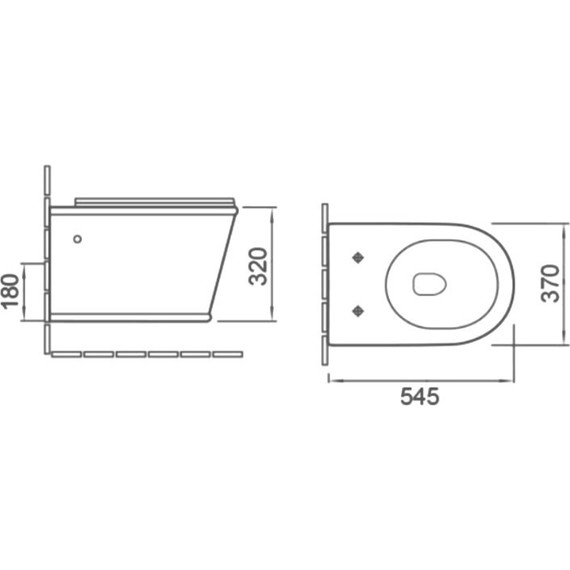 Унитаз подвесной безободковый SantiLine SL-5009 с крышкой микролифт фото 6