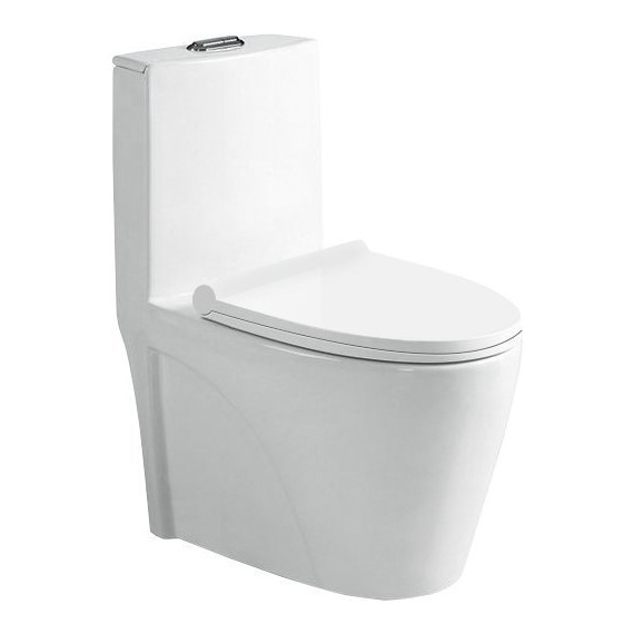 Унитаз-компакт безободковый SantiLine SL-5012 с крышкой микролифт фото 