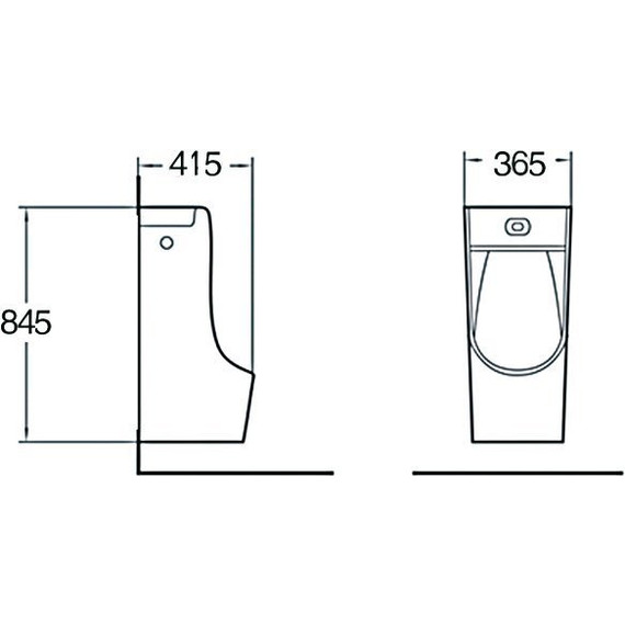 Писсуар подвесной сенсорный SantiLine SL-6003 фото 3